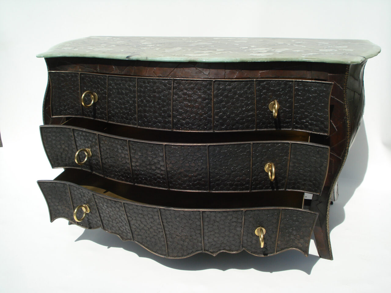 commode Gari patinee noire