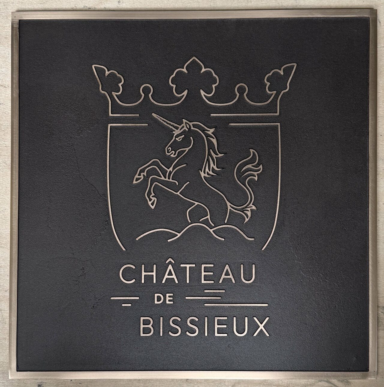 PLAQUE CHATEAU DE BISSIEUX