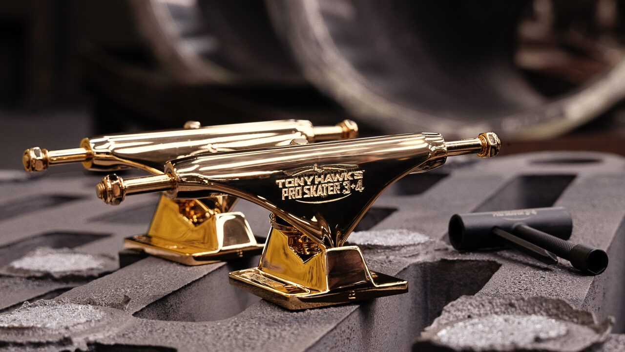 truck skate tony hawck bronze gold dore